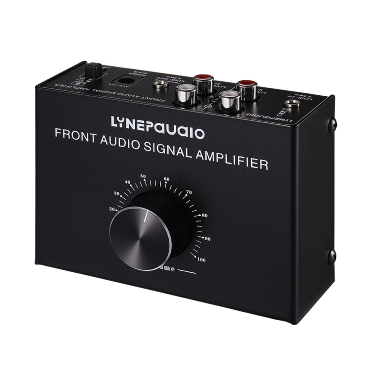 Amplificador de Sinal Estéreo Frontal B015 Amplificador para Auscultadores e Colunas Fonte de Áudio Dupla, B015