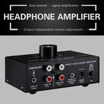 Amplificador de Sinal Estéreo Frontal B015 Amplificador para Auscultadores e Colunas Fonte de Áudio Dupla, B015