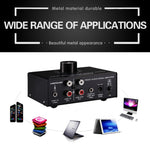 Amplificador de Sinal Estéreo Frontal B015 Amplificador para Auscultadores e Colunas Fonte de Áudio Dupla, B015