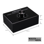 Amplificador de Sinal Estéreo Frontal B015 Amplificador para Auscultadores e Colunas Fonte de Áudio Dupla, B015