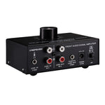Amplificador de Sinal Estéreo Frontal B015 Amplificador para Auscultadores e Colunas Fonte de Áudio Dupla, B015