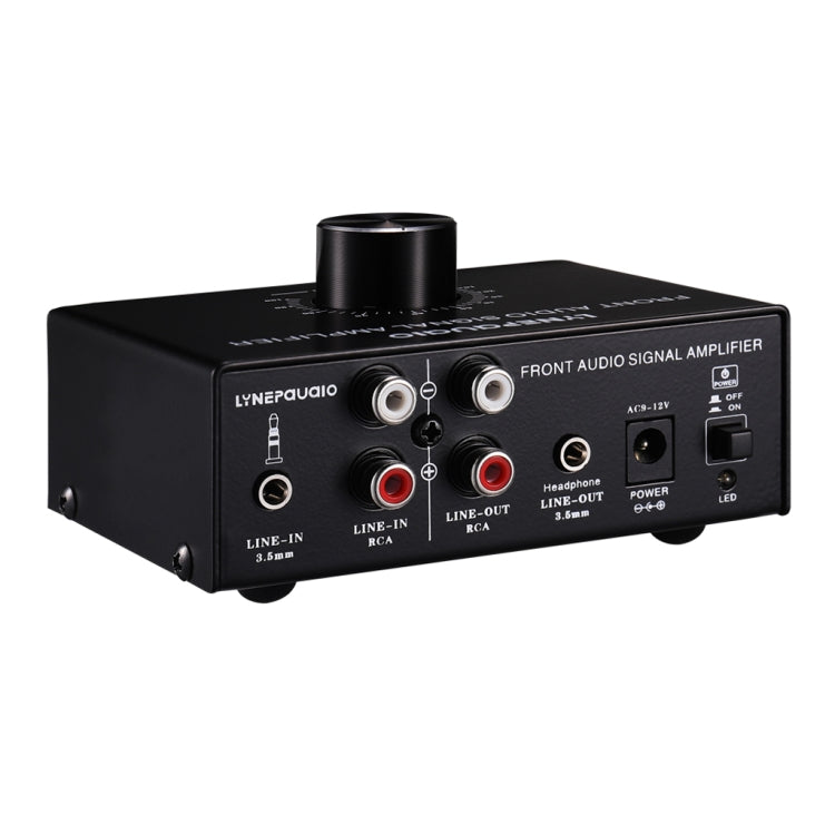 Amplificador de Sinal Estéreo Frontal B015 Amplificador para Auscultadores e Colunas Fonte de Áudio Dupla, B015