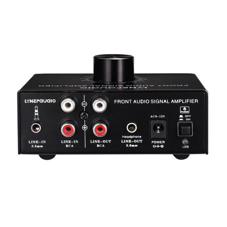 Amplificador de Sinal Estéreo Frontal B015 Amplificador para Auscultadores e Colunas Fonte de Áudio Dupla, B015