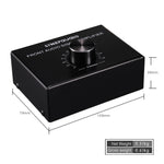 Amplificador de Sinal Estéreo Frontal B015 Amplificador para Auscultadores e Colunas Fonte de Áudio Dupla, B015