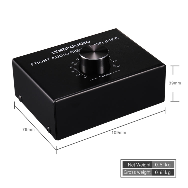 Amplificador de Sinal Estéreo Frontal B015 Amplificador para Auscultadores e Colunas Fonte de Áudio Dupla, B015
