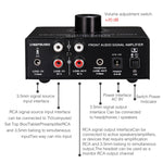 Amplificador de Sinal Estéreo Frontal B015 Amplificador para Auscultadores e Colunas Fonte de Áudio Dupla, B015