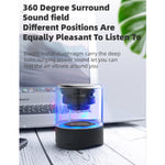 Coluna Bluetooth Fineblue MK-22 TWS com Absorção Magnética e Luz LED