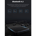Coluna Bluetooth Fineblue MK-22 TWS com Absorção Magnética e Luz LED