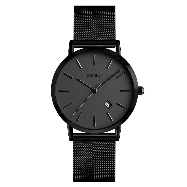 Relógio Feminino de Negócios Simples e Elegante SKMEI 1530 de Moda Europeia e Americana, Relógio de Quartzo Fino para Estudantes