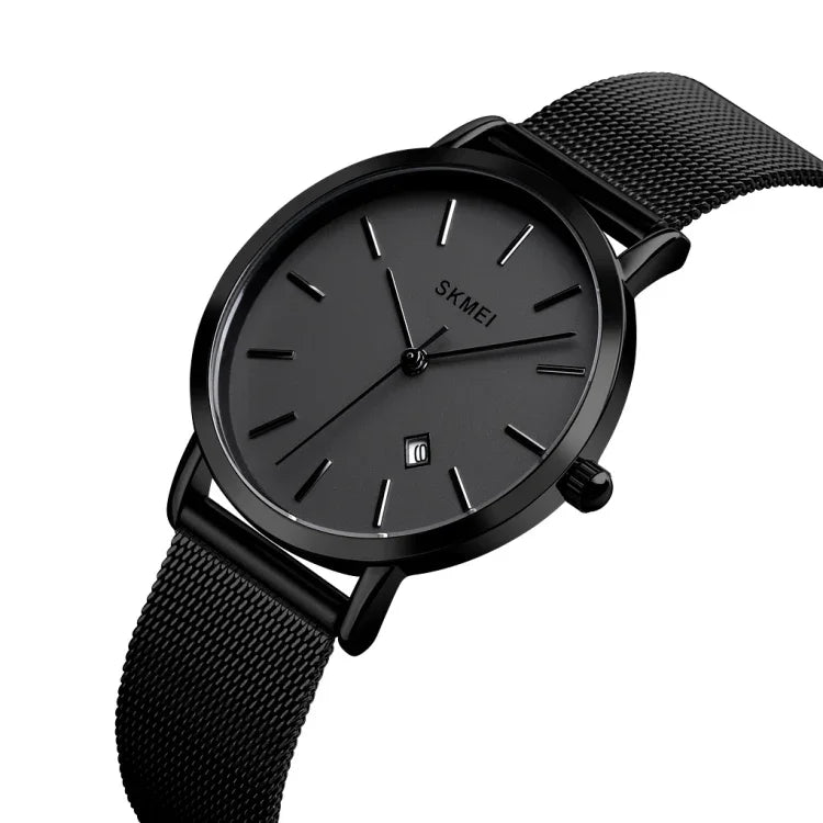 Relógio Feminino de Negócios Simples e Elegante SKMEI 1530 de Moda Europeia e Americana, Relógio de Quartzo Fino para Estudantes