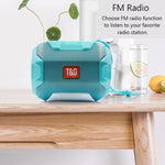 Coluna Bluetooth portátil estéreo com LED T&G TG162, mini coluna sem fios, subwoofer
