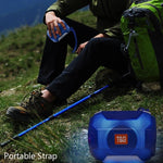 Coluna Bluetooth portátil estéreo com LED T&G TG162, mini coluna sem fios, subwoofer