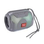 Coluna Bluetooth portátil estéreo com LED T&G TG162, mini coluna sem fios, subwoofer