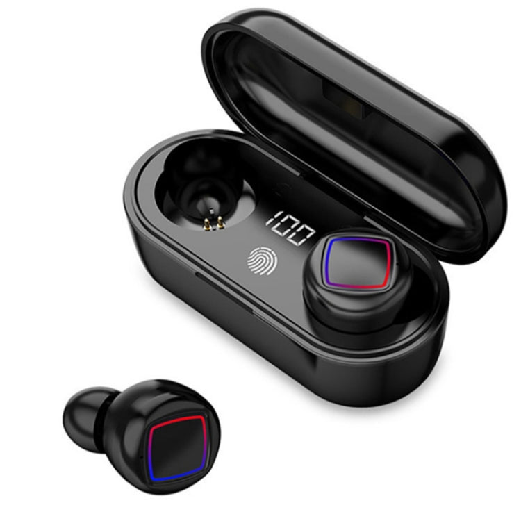 Auricular Bluetooth TWS com Toque por Impressão Digital, Ecrã LED de Bateria e Caixa de Carregamento