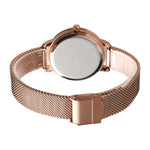 Relógio Feminino Casual de Moda Simples SKMEI 1528 com Escala de Malha