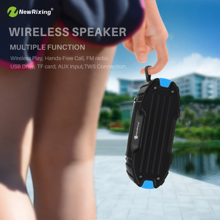 Nova coluna Bluetooth Rixing NR907 portátil com som estéreo envolvente, microfone, suporta cartão TF e rádio FM