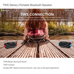 Nova coluna Bluetooth Rixing NR907 portátil com som estéreo envolvente, microfone, suporta cartão TF e rádio FM
