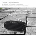 Nova coluna Bluetooth Rixing NR907 portátil com som estéreo envolvente, microfone, suporta cartão TF e rádio FM