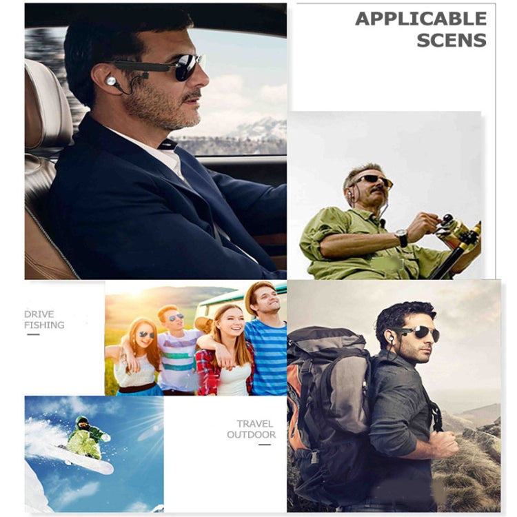 Auricular Sem Fios A8 Bluetooth, Auscultadores de Sol Música, Óculos Inteligentes com Microfone, A8