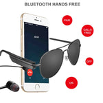 Auricular Sem Fios A8 Bluetooth, Auscultadores de Sol Música, Óculos Inteligentes com Microfone, A8