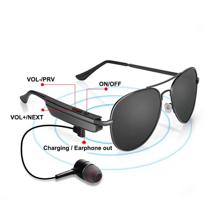 Auricular Sem Fios A8 Bluetooth, Auscultadores de Sol Música, Óculos Inteligentes com Microfone, A8