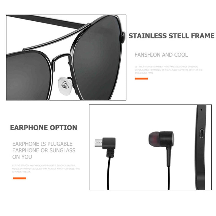 Auricular Sem Fios A8 Bluetooth, Auscultadores de Sol Música, Óculos Inteligentes com Microfone, A8