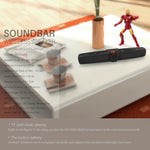 Nova coluna Bluetooth Rixing NR7017 TWS portátil 10W com som estéreo envolvente, barra de som, microfone