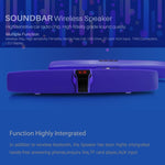 Nova coluna Bluetooth Rixing NR7017 TWS portátil 10W com som estéreo envolvente, barra de som, microfone