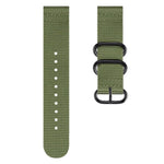 Correia de Nylon com Três Argolas para Samsung Galaxy Watch Active 22mm / S3, para Samsung Galaxy Watch Active 2 22mm / Gear S3