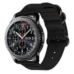 Correia de Nylon com Três Argolas para Samsung Galaxy Watch Active 22mm / S3, para Samsung Galaxy Watch Active 2 22mm / Gear S3