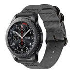 Correia de Nylon com Três Argolas para Samsung Galaxy Watch Active 22mm / S3, para Samsung Galaxy Watch Active 2 22mm / Gear S3