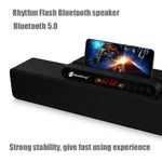 Coluna Portátil Bluetooth Newrixing NR5017 LED TWS Sistema de Som Altifalante 10W Estéreo Surround