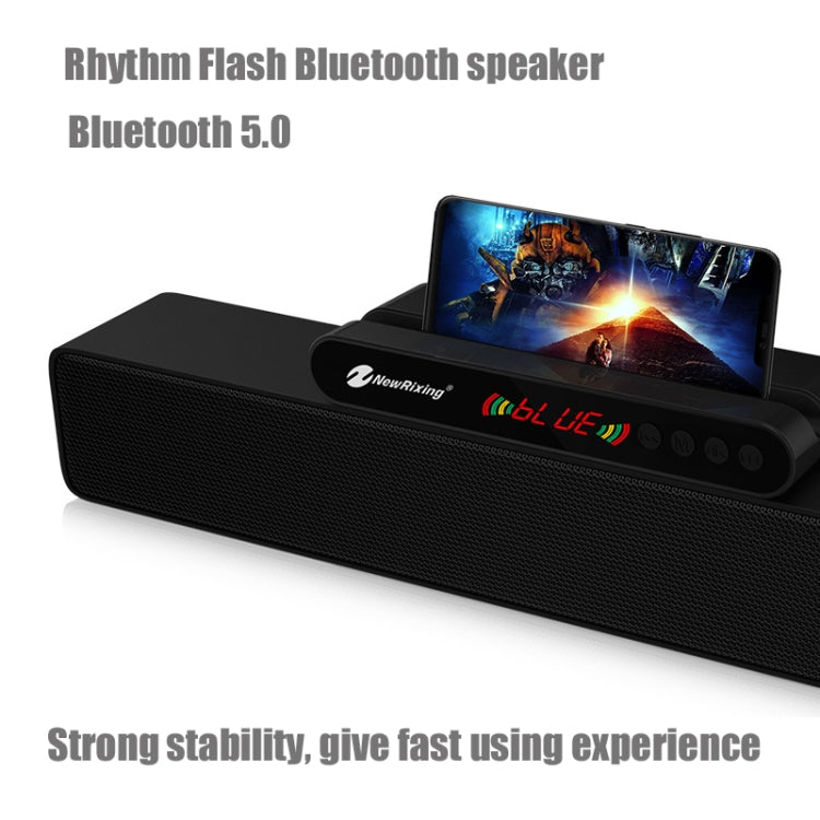 Coluna Portátil Bluetooth Newrixing NR5017 LED TWS Sistema de Som Altifalante 10W Estéreo Surround