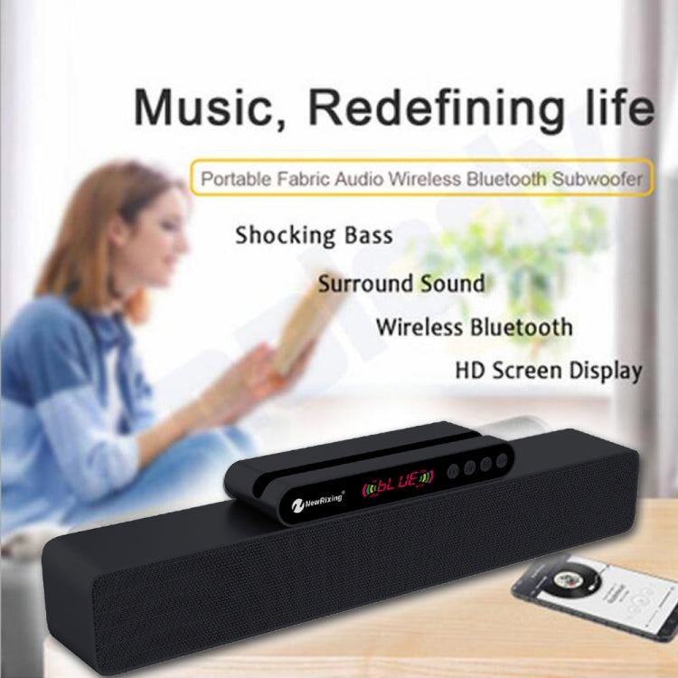 Coluna Portátil Bluetooth Newrixing NR5017 LED TWS Sistema de Som Altifalante 10W Estéreo Surround