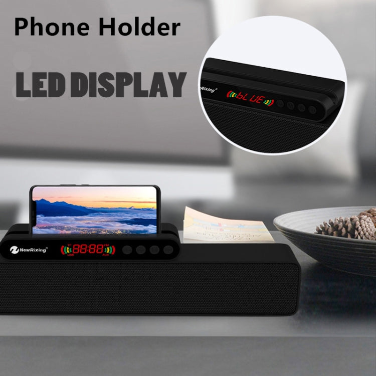 Coluna Portátil Bluetooth Newrixing NR5017 LED TWS Sistema de Som Altifalante 10W Estéreo Surround