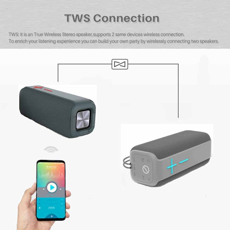 Coluna Portátil Bluetooth P15 10W Sistema de Som Estéreo para Exterior, Suporta TF e FM