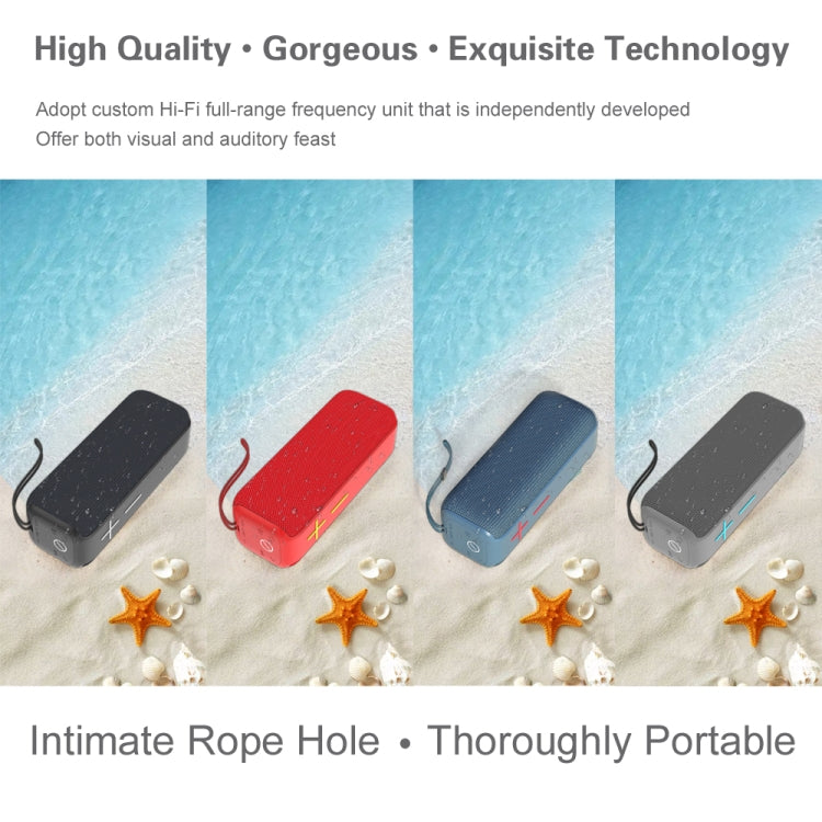 Coluna Portátil Bluetooth P15 10W Sistema de Som Estéreo para Exterior, Suporta TF e FM