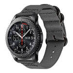 Correia de Nylon com Três Argolas para Samsung Galaxy Watch Active 18mm S3, para Samsung Galaxy Watch Active 2 18mm / Gear S3