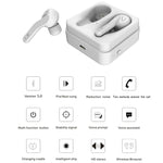 Auriculares Bluetooth TWS T88 mini com controlo tátil, HiFi, auriculares sem fios com caixa de carregamento