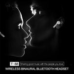 Auriculares Bluetooth TWS T88 mini com controlo tátil, HiFi, auriculares sem fios com caixa de carregamento