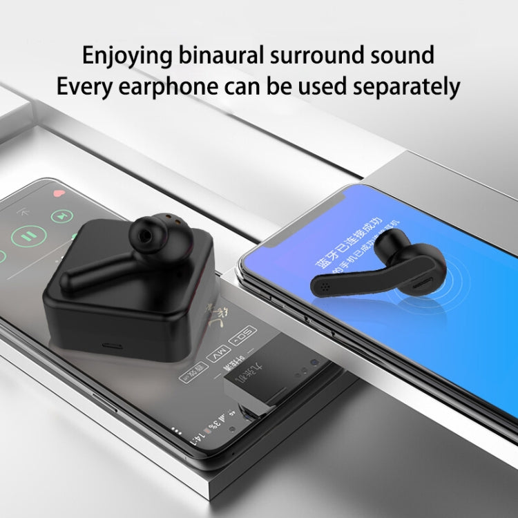Auriculares Bluetooth TWS T88 mini com controlo tátil, HiFi, auriculares sem fios com caixa de carregamento