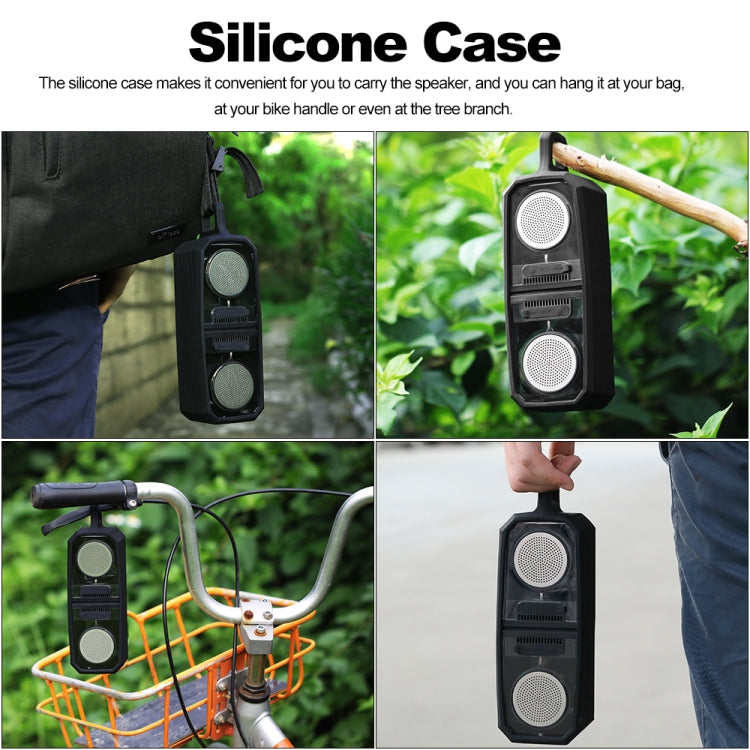 Colunas Bluetooth Transparentes Portáteis TWS BT628 10W com Base Magnética Ligável Subwoofer Estéreo para Exterior