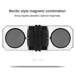 Colunas Bluetooth Transparentes Portáteis TWS BT628 10W com Base Magnética Ligável Subwoofer Estéreo para Exterior