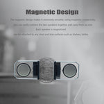 Colunas Bluetooth Transparentes Portáteis TWS BT628 10W com Base Magnética Ligável Subwoofer Estéreo para Exterior