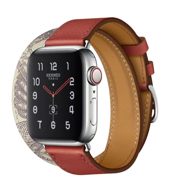 For Apple Watch 3 / 2 / 1 Generation 42mm Universal Silk Screen Printing Double-loop Watchband