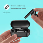 Auriculares Bluetooth TWS T10 mini com controlo tátil, HiFi, com microfone e caixa de carregamento