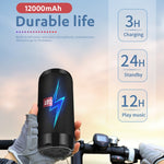 Coluna Mini Bluetooth Portátil TG113C Coluna Rádio FM Subwoofer Impermeável Suporte para Telemóvel Altifalantes Sem Fios
