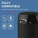 Coluna Mini Bluetooth Portátil TG113C Coluna Rádio FM Subwoofer Impermeável Suporte para Telemóvel Altifalantes Sem Fios