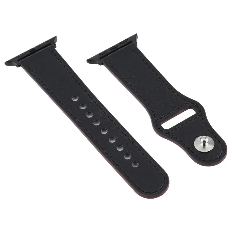 Para Apple Watch 3 / 2 / 1 Geração 38mm Correia de Couro Universal com Fivela, Para Apple Watch Series 8&7 41mm / SE 2&6&SE&5&4 40mm / 3&2&1 38mm, Para Apple Watch Series 7 41mm / 6 & SE & 5 & 4 40mm / 3 & 2 & 1 38mm