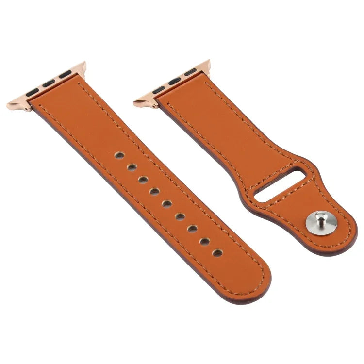 Para Apple Watch 3 / 2 / 1 Geração 38mm Correia de Couro Universal com Fivela, Para Apple Watch Series 8&7 41mm / SE 2&6&SE&5&4 40mm / 3&2&1 38mm, Para Apple Watch Series 7 41mm / 6 & SE & 5 & 4 40mm / 3 & 2 & 1 38mm